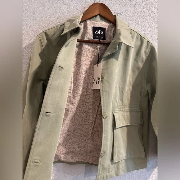 Zara Kids Maxi Pocket Lined Jacket 13/14y - Picture 4 of 4